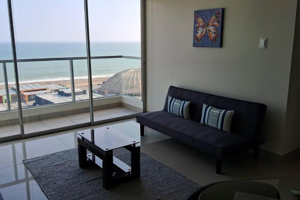 Apartamento De Estreno Con Balcon Frente Al Mar. Lima Eksteriør bilde